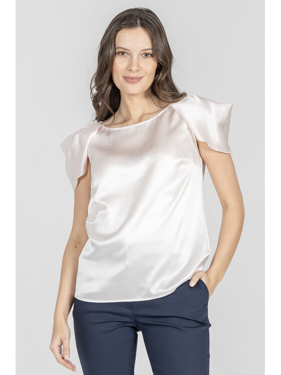 Deni Cler Milano Deni Cler Milano Top W-DC-0012-F2-A9-31-1 Różowy Regular Fit