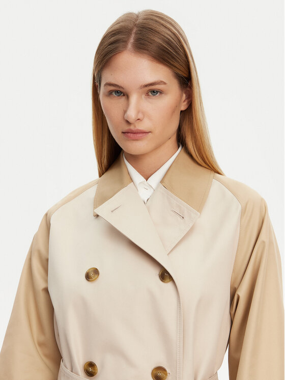 Weekend Max Mara Weekend Max Mara Trench Canasta 2515021011 Beige Regular Fit