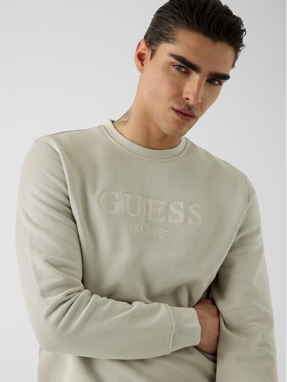 Guess Guess Bluza 182683 Szary Classic Fit