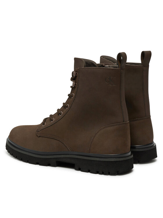 Calvin Klein Jeans Calvin Klein Jeans Pohodni čevlji Eva Boot Mid Laceup Rebellious YM0YM01071 Rjava