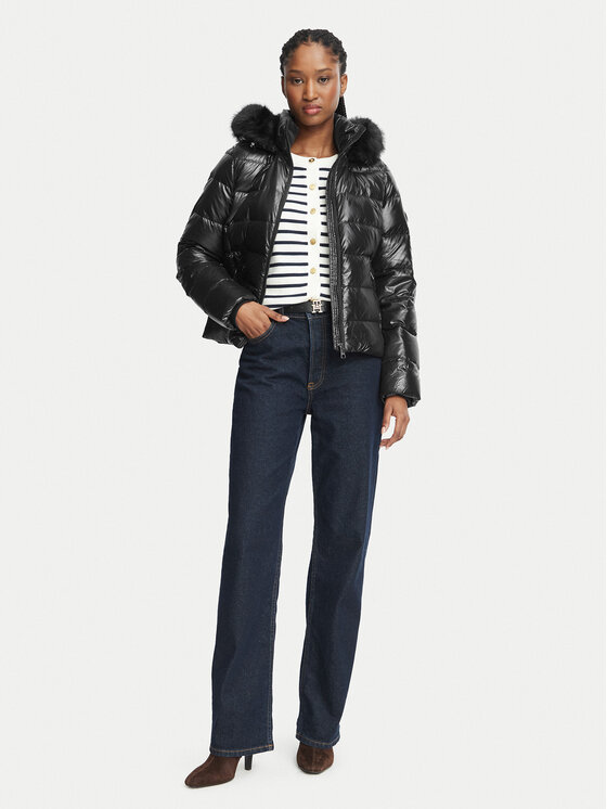 Tommy Hilfiger Tommy Hilfiger Geacă din puf WW0WW51516 Negru Slim Fit