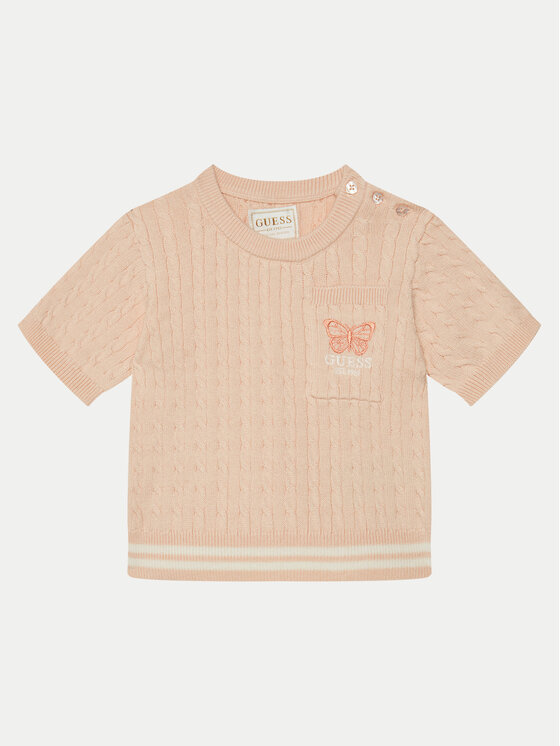 Guess Guess Set majica dugih rukava i hlače K5RG04 Z37L1 Ružičasta Regular Fit