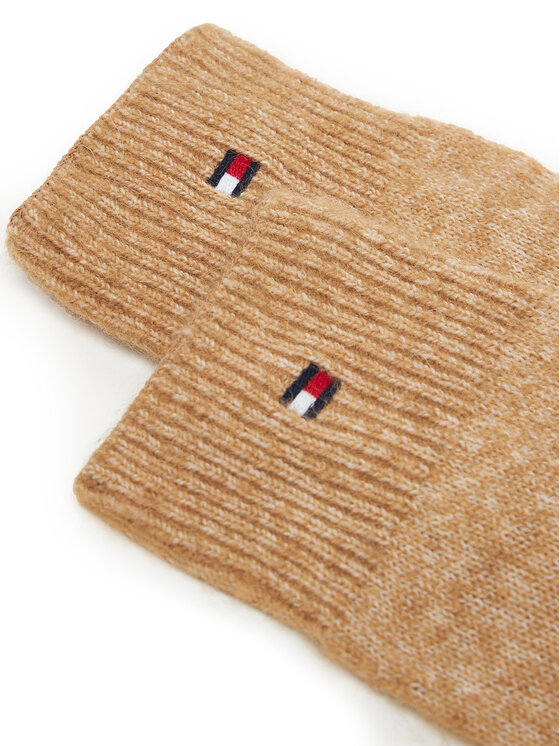 Tommy Hilfiger Tommy Hilfiger Damenhandschuhe Flag Fluffy AW0AW17797 Beige