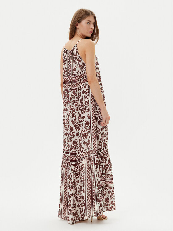 Gaudi Gaudi Φόρεμα καλοκαιρινό 511FD15025 Καφέ Relaxed Fit