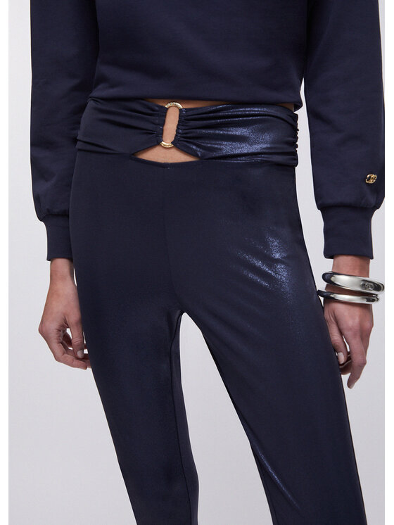 Liu Jo Liu Jo Pantaloni di tessuto TA6229J383193924 Celeste Slim Fit