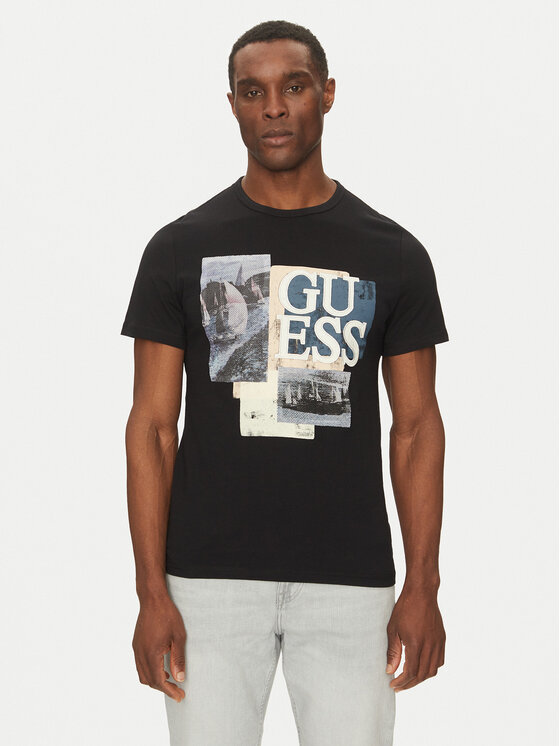 Guess Guess T-shirt M5GI04 I3Z14 Nero Slim Fit