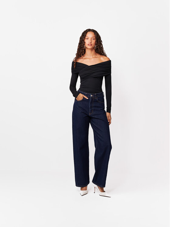 La Mania La Mania S dlhými rukávmi RIANN Čierna Basic Fit