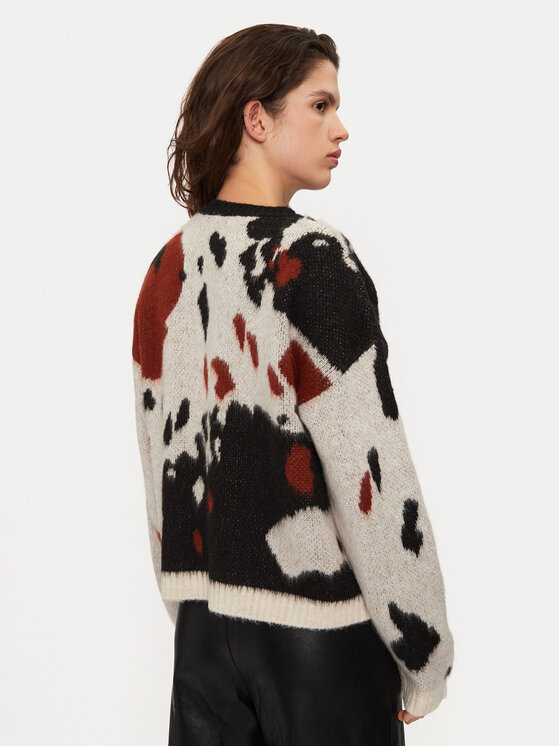 Sisley Sisley Krekls ar augstu apkakli 106QL105N Bēšs Regular Fit