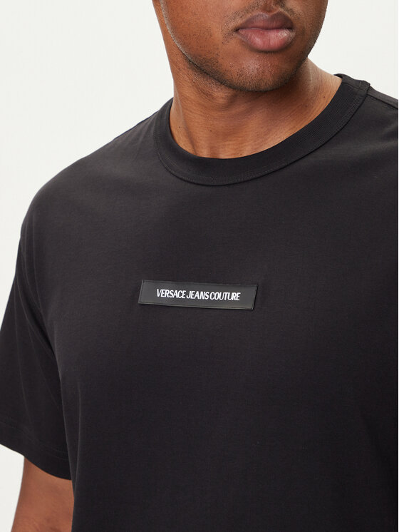 Versace Jeans Couture Versace Jeans Couture T-Shirt 79GAHT02 CJ00T Černá Regular Fit