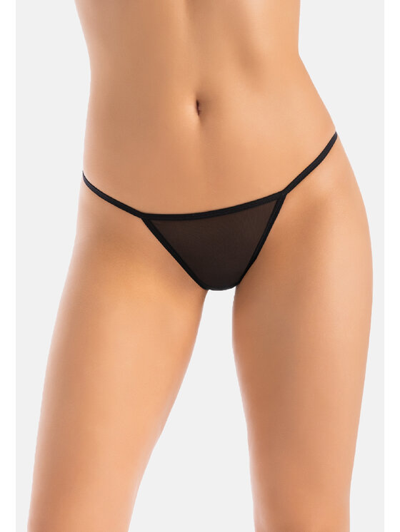 Teyli Teyli Komplet 3 par stringów 645 Czarny