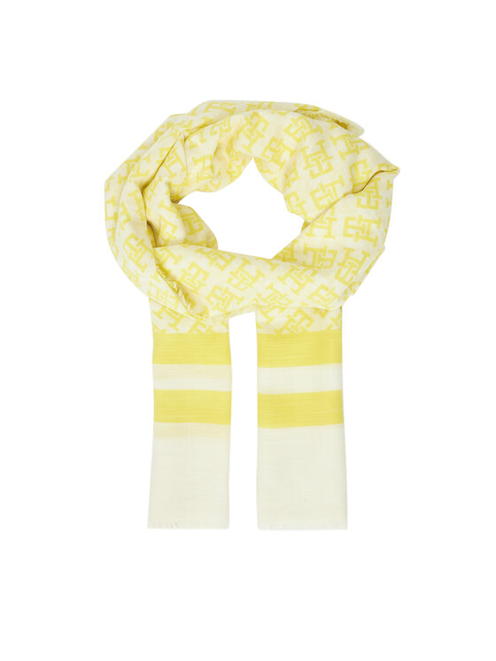 Tommy Hilfiger Šallīte Beach Summer Mono Scarf AW0AW16030 Dzeltens