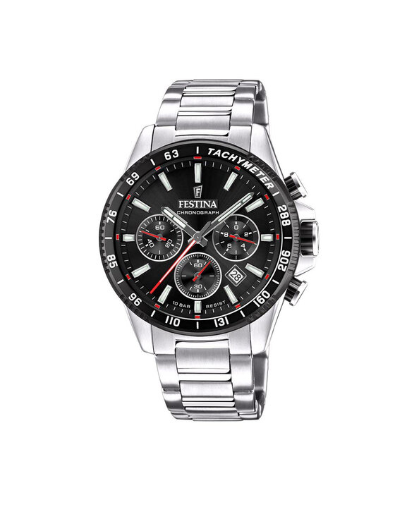 Festina Festina Zegarek Timeless Chronograph F20560/6 Srebrny
