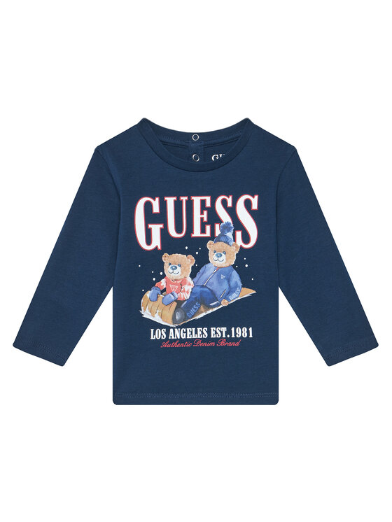 Guess Guess Bluse I5BI00I3Z14 Blau Regular Fit