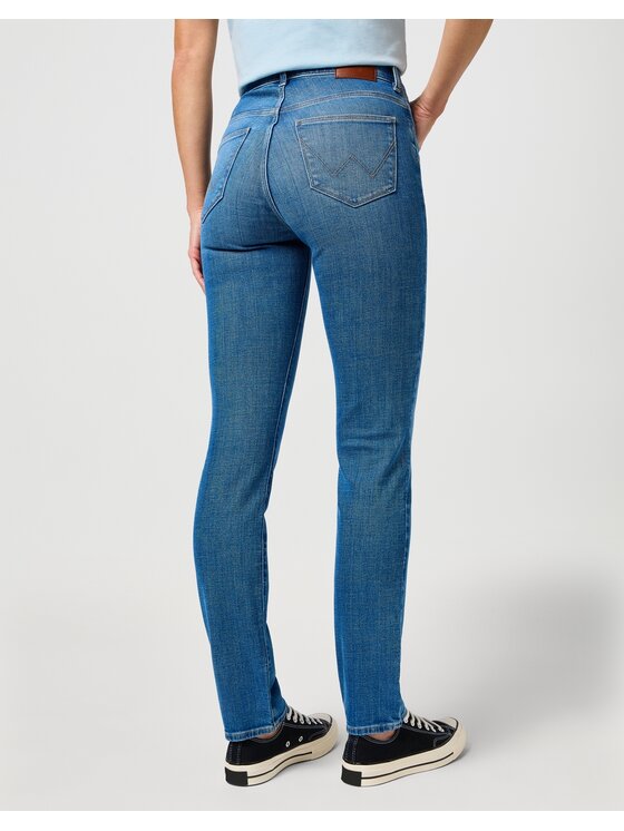 Wrangler Wrangler Jeansy SLIM Niebieski Slim Fit