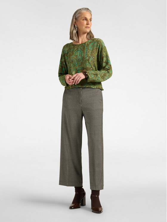 Elena Mirò Elena Mirò Bluzka 2019Z000070N002 Zielony Boxy Fit