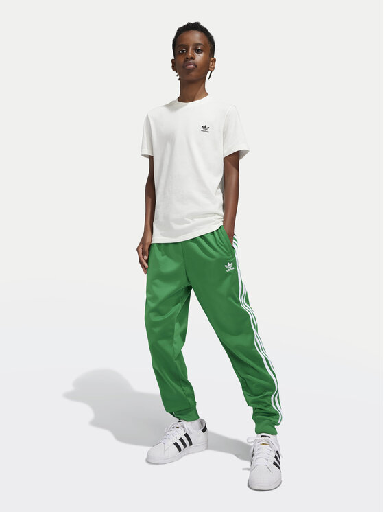 adidas adidas Spodnie dresowe adicolor SST IY7461 Zielony Regular Fit