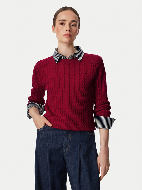 Tommy Hilfiger Пуловер WW0WW44993 Червен Regular Fit