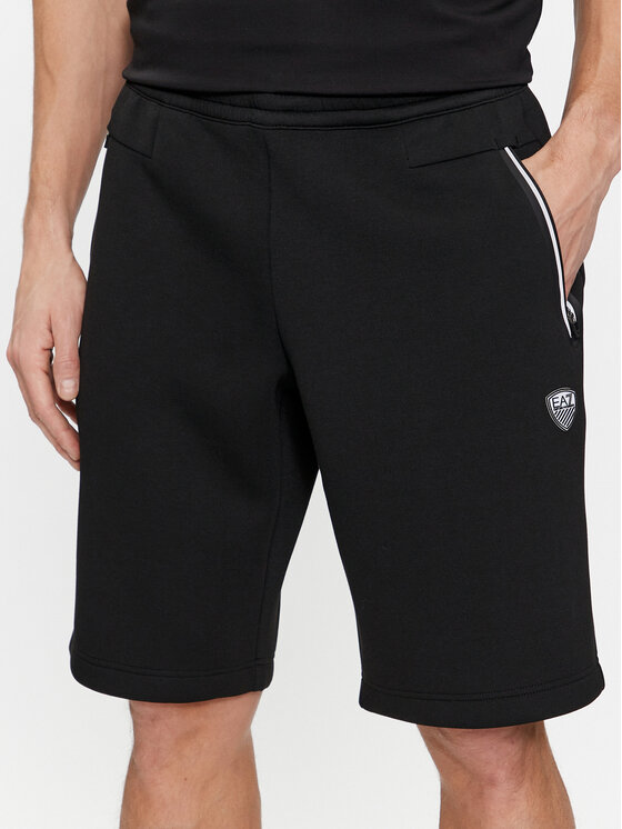EA7 Emporio Armani EA7 Emporio Armani Pantaloni scurți sport 8NPS08 PJ4EZ 1200 Negru Regular Fit
