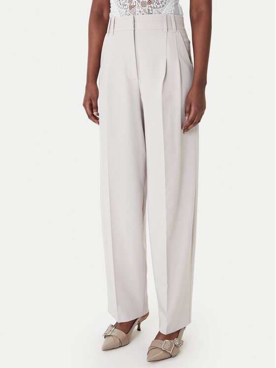 Patrizia Pepe Patrizia Pepe Hlače iz tkanine 8P0794/A498-S748 Siva Regular Fit