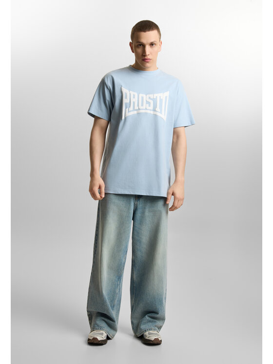 PROSTO. PROSTO. T-Shirt Ever KL261MTEE1142 Niebieski Oversize