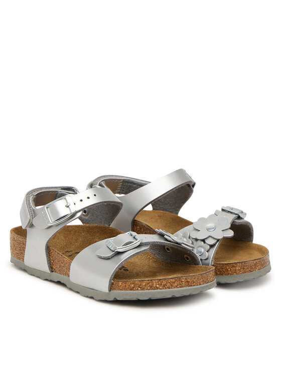 Birkenstock Birkenstock Sandaalid Rio As Flowers 1031702 S Hõbedane