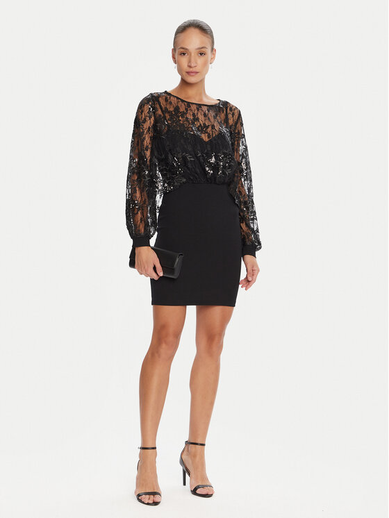 Rinascimento Rinascimento Coctailkleid CFC0125098003 Schwarz Regular Fit