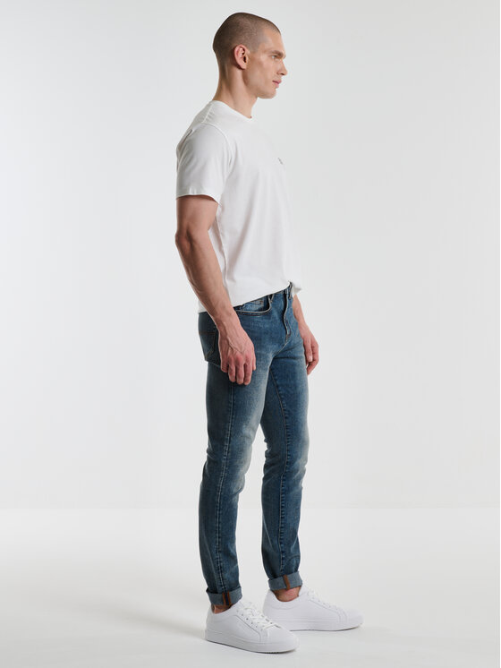 BIG STAR BIG STAR Jeansy ERVAD Granatowy Skinny Fit