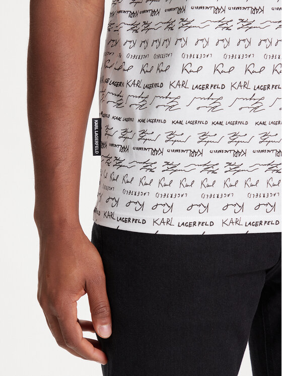 KARL LAGERFELD KARL LAGERFELD Tričko 755040 553225 Biela Regular Fit