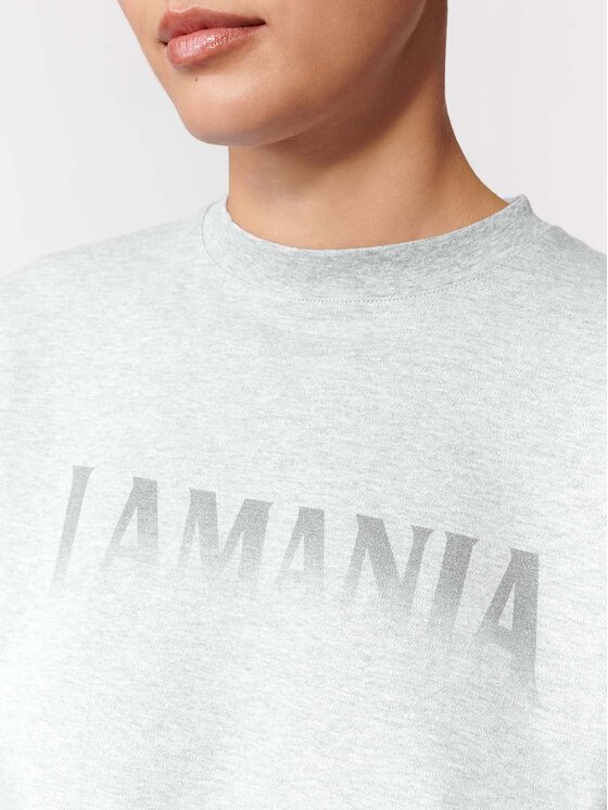 La Mania La Mania T-Shirt DEVONTE Šedá Basic Fit