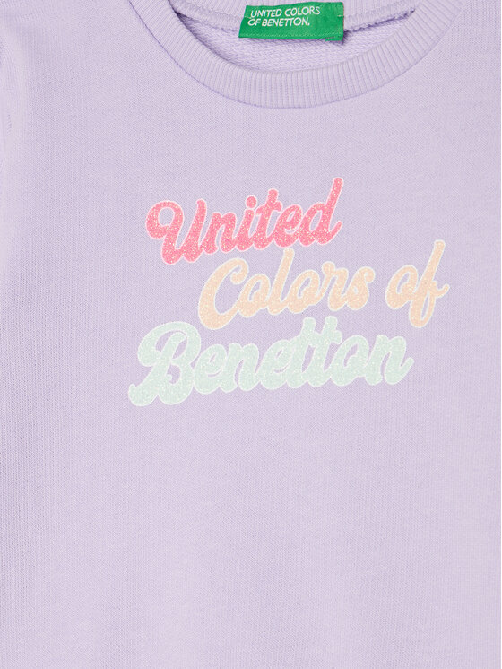 United Colors Of Benetton United Colors Of Benetton Bluza 3J70G10HX Fioletowy Regular Fit