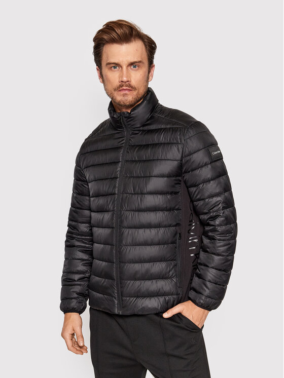 Calvin Klein Calvin Klein Bunda pro přechodné období Recycled Side K10K108291 Černá Regular Fit