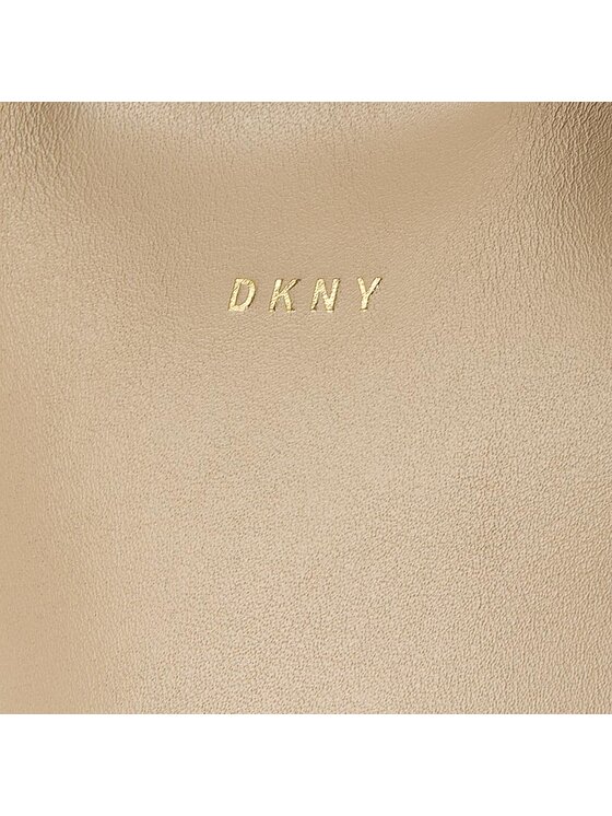 DKNY DKNY Borsetta Smooth Leather Bucket R361600701 Beige