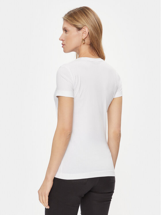 Guess Guess T-Shirt W2YI44 J1314 Biały Slim Fit
