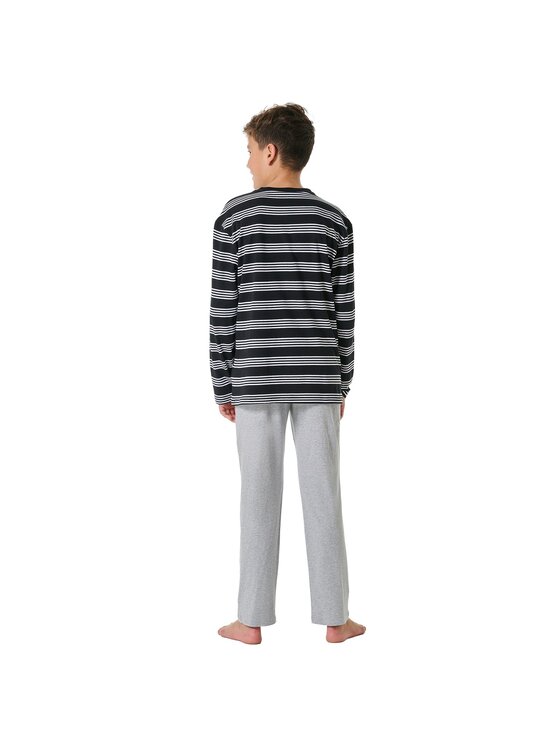 SCHIESSER SCHIESSER Piżama 31014 Czarny Comfort Fit