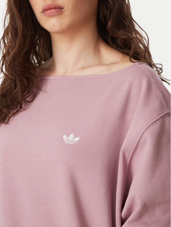 adidas adidas Pulóver Essentials Fleece Boatneck Sweatshirt KT2284 Rózsaszín Regular Fit