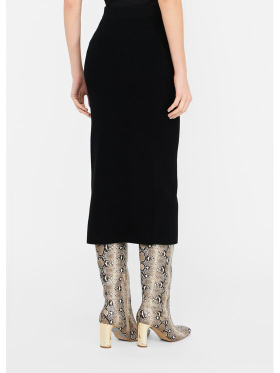 Liu Jo Liu Jo Spódnica maxi MF5372MS99E22222 Czarny Slim Fit