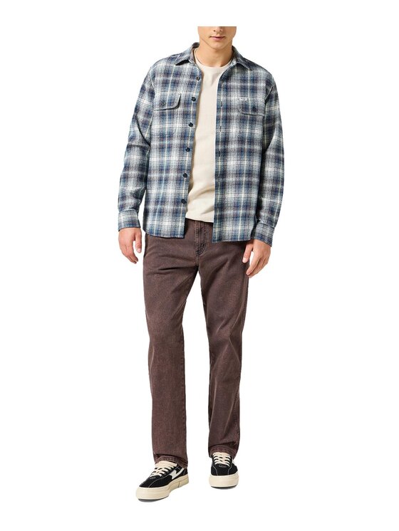 Wrangler Wrangler Koszula 112357384 Niebieski Regular Fit