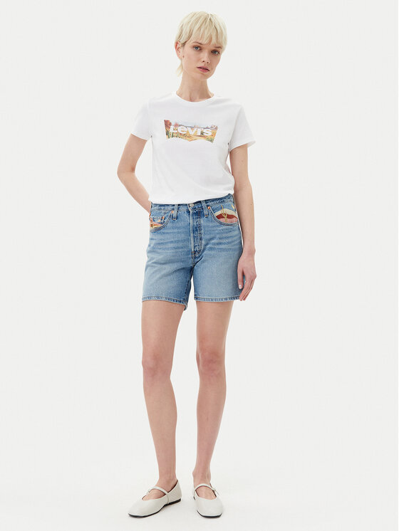 Levi's® Levi's® Džinsiniai šortai 501® 85833-0078 Žydra Regular Fit