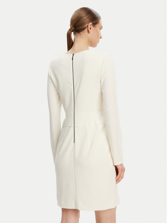 DKNY DKNY Kokteilinė suknelė DD4JI62A Écru Slim Fit