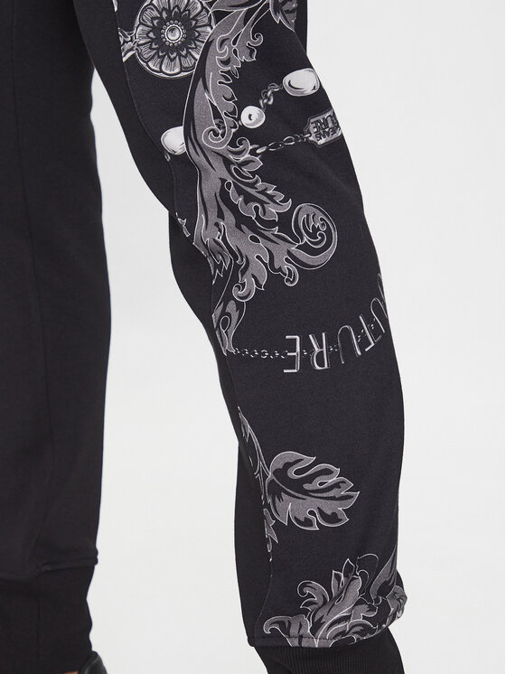 Versace Jeans Couture Versace Jeans Couture Долнище анцуг 75GAA3C0 Черен Regular Fit
