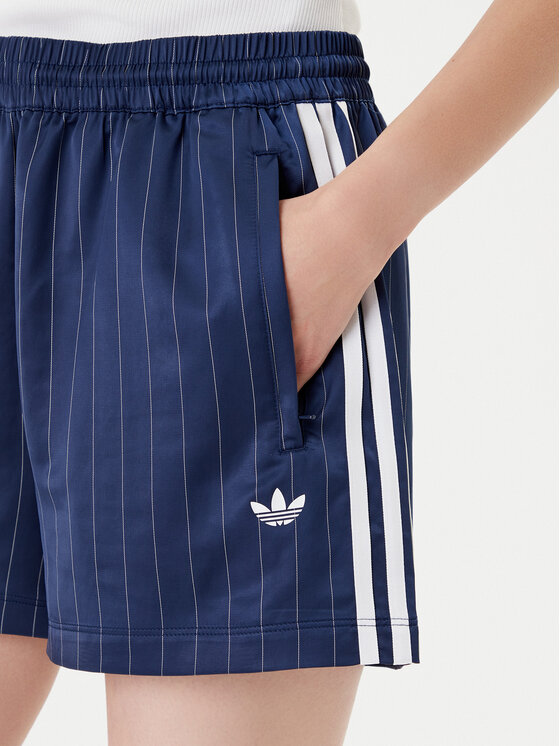 adidas adidas Športne kratke hlače Pin-stripe Satin KD2285 Mornarsko modra Loose Fit