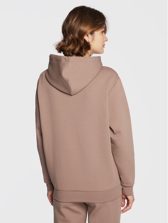 Calvin Klein Calvin Klein Majica dugih rukava Minimal Logo K20K205089 Smeđa Relaxed Fit