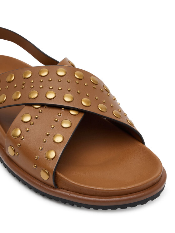 TWINSET TWINSET Sandály 251TGT070 Hnědá