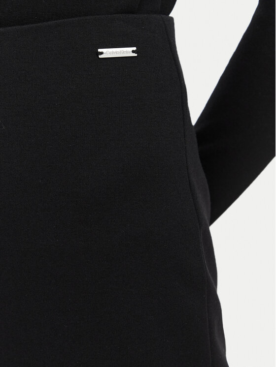 Calvin Klein Calvin Klein Текстилни панталони LV044F659G Черен Straight Fit