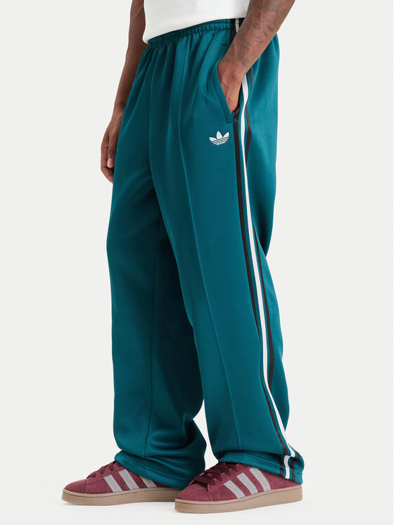 adidas adidas Παντελόνι φόρμας Adicolor Spacer Baggy Track Pant KS7429 Πράσινο Relaxed Fit