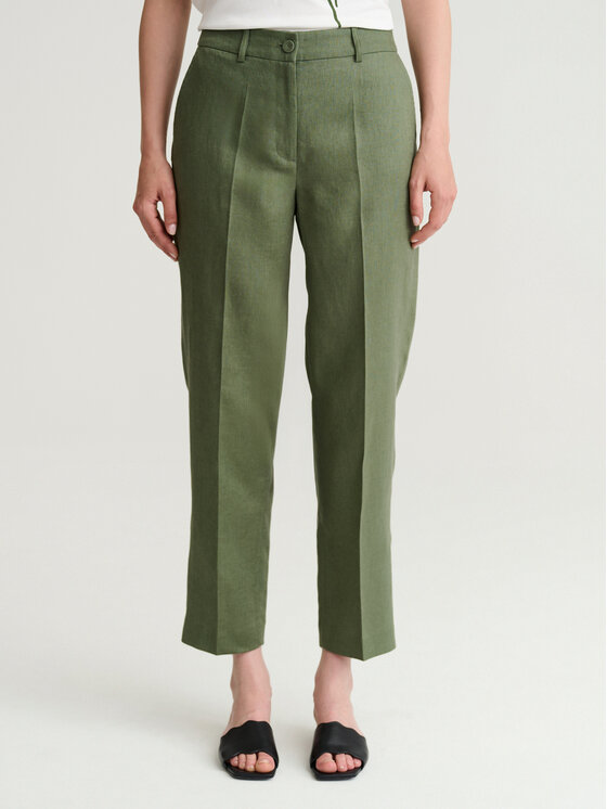 TATUUM TATUUM Spodnie materiałowe SEMIKO Zielony Classic Fit
