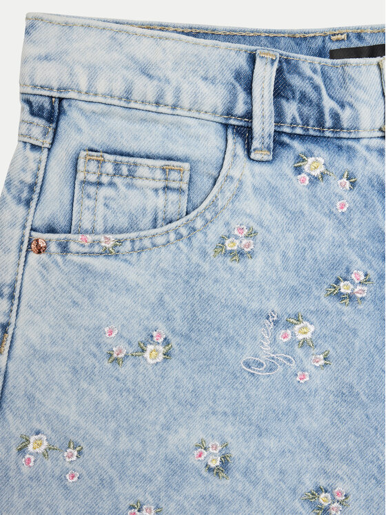 Guess Guess Džínové šortky J4GD38 D45E0 Modrá Regular Fit