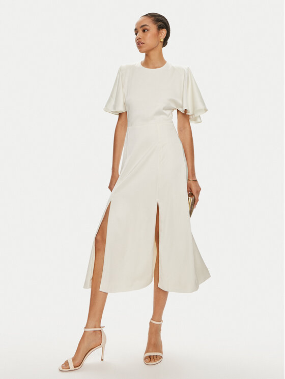 ROTATE ROTATE Coctailkleid 112167857 Écru Regular Fit