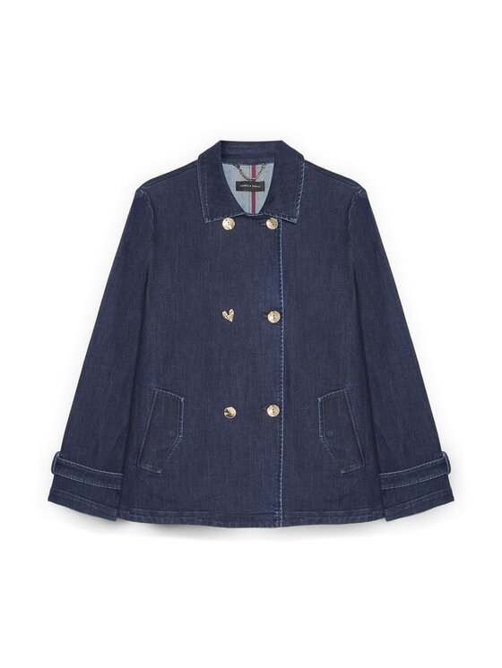 Fiorella Rubino Fiorella Rubino Cappotto invernale 8007T000355N024 Blu A-Line Fit