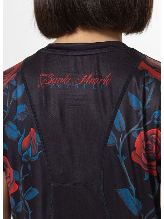 PITBULL PITBULL T-Shirt Koszulka sportowa damska Mesh SANTA-MU XS Czarny Regular Fit